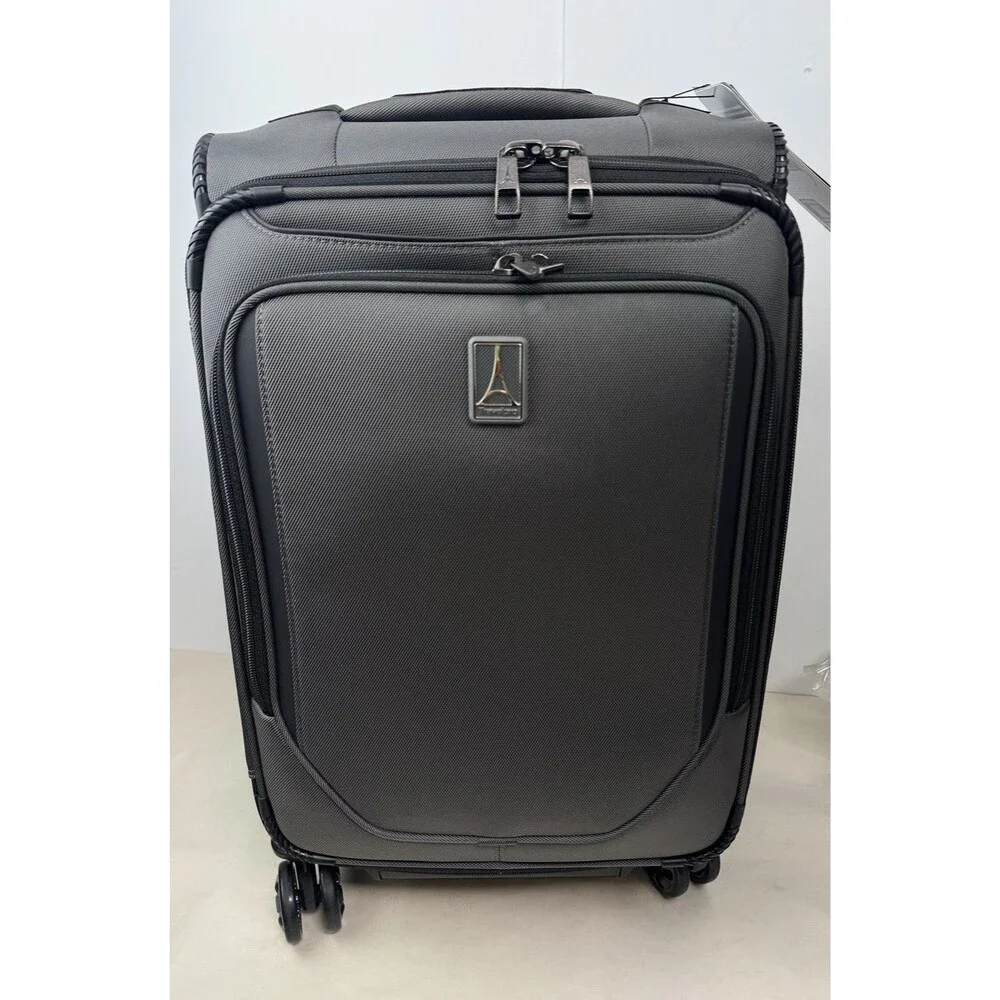 Travelpro Crew Classic Carry-On Spinner Suitcase Luggage , Titanium Grey